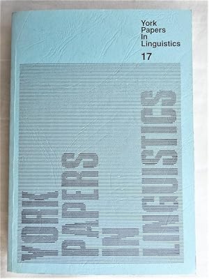 YORK PAPERS IN LINGUISTICS 17