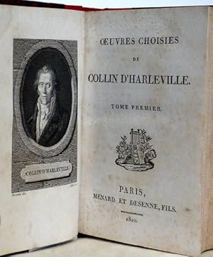 Bild des Verkufers fr oeuvres choisies de Collin d'Harleville T.I et II zum Verkauf von Librairie Lis Tes Ratures