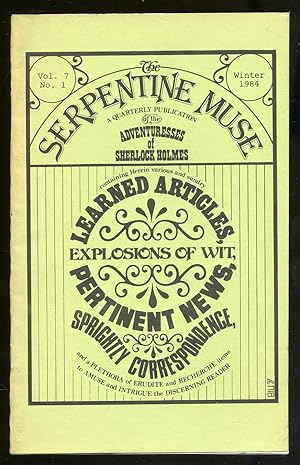 Seller image for The Serpentine Muse Volume 7 Number 1 1984 for sale by Between the Covers-Rare Books, Inc. ABAA