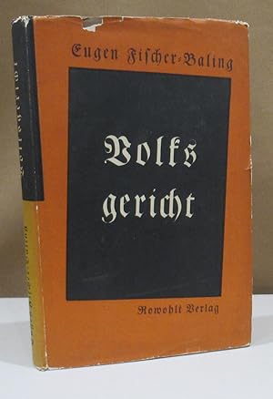 Seller image for Volksgericht. Die deutsche Revolution von 1918 als Erlebnis und Gedanke. for sale by Dieter Eckert