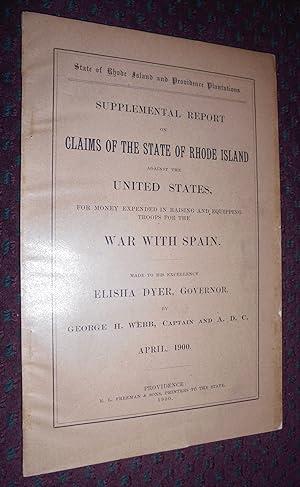 Supplemental Report on Claims of the State of Rhode Island Against the United States, For Money E...