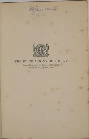 The Foundation of Poetry - An Anthology