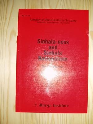 Seller image for Sinhala-ness and Sinhala Nationalism for sale by Expatriate Bookshop of Denmark