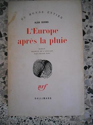 Imagen del vendedor de L'Europe apres la pluie - Roman traduit de l'anglais par Celine Zins a la venta por Frederic Delbos