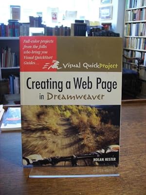 Seller image for Creating a web page in dreamweaver. Visual Quickproject Guide. for sale by Antiquariat Floeder