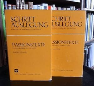 Die Passionstexte. Hrsg.v. Fritz Frey.