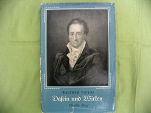 Seller image for Dasein und Wirken. Goethe 1809. for sale by Antiquariat Seidel & Richter
