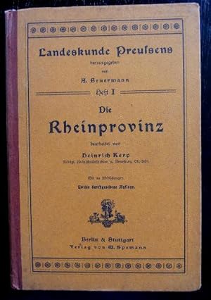 Seller image for Die Rheinprovinz. for sale by Antiquariat Seidel & Richter