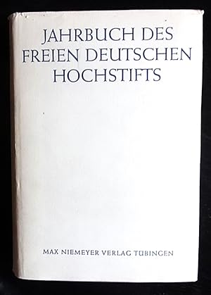 Jahrbuch des Freien Deutschen Hochstifts 1963. Hrsg.v. D. Lüders.