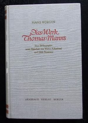 Imagen del vendedor de Das Werk Thomas Manns. Eine Bibliographie unter Mitarb.v. W.A.Reichart u. E.Neumann. a la venta por Antiquariat Seidel & Richter