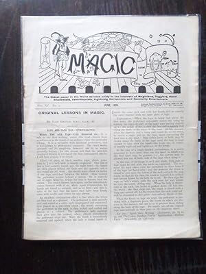 Immagine del venditore per Magic. Vol. XV. No. 9. June 1920. The Oldest paper in the World devoted solely to the interests of Magicians, Jugglers, Hand Shadowists, Ventriloquists, Lightning Cartoonists and Speciality Entertainers venduto da BRIMSTONES