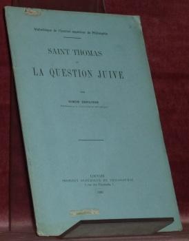 Seller image for Saint Thomas et la question juive. for sale by Bouquinerie du Varis