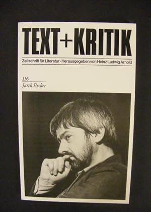 Bild des Verkufers fr Jurek Becker - Text + Kritik Heft 116 zum Verkauf von Antiquariat Strter