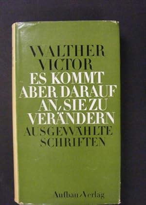 Bild des Verkufers fr es kommt aber darauf an, sie zu verndern" - Publizistik, Polemik, Portrts zum Verkauf von Antiquariat Strter