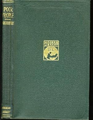 Seller image for POOR PEOPLE a.k.a. POOR FOLK: ML# 10.1, 1923-25; GREEN LEATHERETTE, Dostoyevsky's First Novel for sale by Shepardson Bookstall