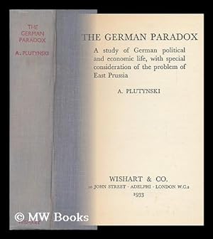 Seller image for The German Paradox : a Study of German Political and Economic Life for sale by MW Books