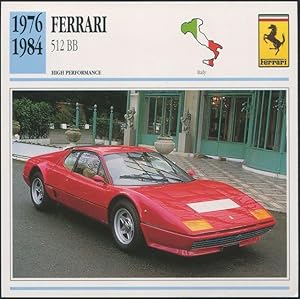 Bild des Verkufers fr Ferrari 512 BB. zum Verkauf von Lost and Found Books