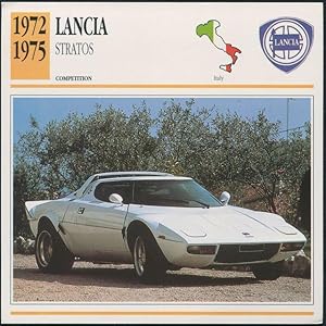 Image du vendeur pour Lancia Stratos. mis en vente par Lost and Found Books