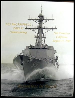 Relentless in Battle USS McCampbell (DDG 85) Commissioning Ceremony Program