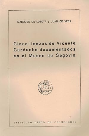 Imagen del vendedor de CINCO LIENZOS DE VICENTE CARDUCHO DOCUMENTADOS EN EL MUSEO DE SEGOVIA. a la venta por Librera Torren de Rueda