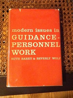 Imagen del vendedor de Modern Issues in Guidance Personnel Work a la venta por Henry E. Lehrich