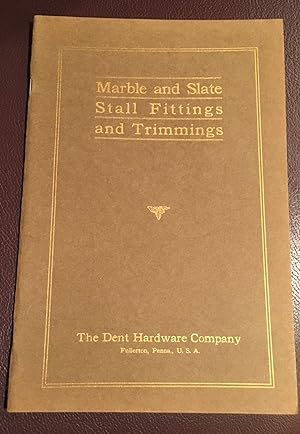 Image du vendeur pour Marble and Slate Stall Fittings and Trimmings Dent Hardware Catalog Volume 2 mis en vente par Henry E. Lehrich