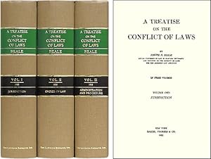 A Treatise on the Conflict of Laws. 3 Vols. 1st ed