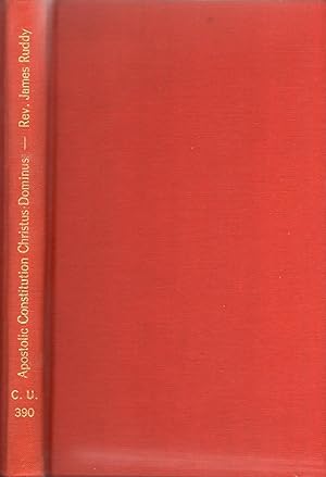 Immagine del venditore per The Apostolic Constitution Christus Dominus" Text, Translation and Commentary, with short annotations on the Motu Proprio Sacram Communionem venduto da Book Booth