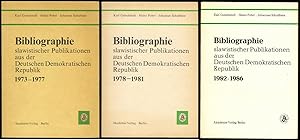 Bild des Verkufers fr Bibliographie slawistischer Publikationen aus der Deutschen Demokratischen Republik 1973 - 1986. zum Verkauf von Versandantiquariat Markus Schlereth
