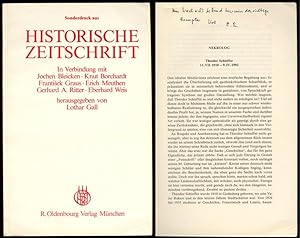 Bild des Verkufers fr Nekrolog Theodor Schieffer 11. VII. 1910 - 9. IV. 1992. zum Verkauf von Versandantiquariat Markus Schlereth