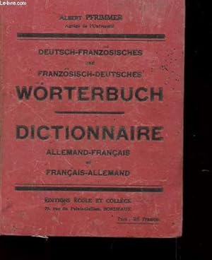 Seller image for DICTIONNAIRE ALLEMAND-FRANCAIS ET FRANCAIS- ALLEMAND for sale by Le-Livre