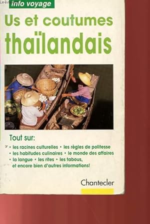 Seller image for US ET COUTUMES THAILANDAIS for sale by Le-Livre