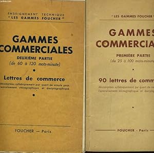 Seller image for GAMMES COMMERCIALES EN 2 TOMES: DE 25 A 100 MOTS-MINUTE ET DE 60 A 120 MOTS-MINUTE for sale by Le-Livre