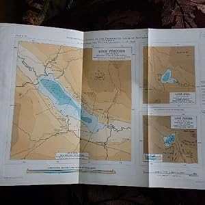 MAP OF THE LOCHS FREUCHIE, HOIL & FENDER (TAY BASIN) from the BATHYMETRICAL SURVEY OF THE FRESHWA...