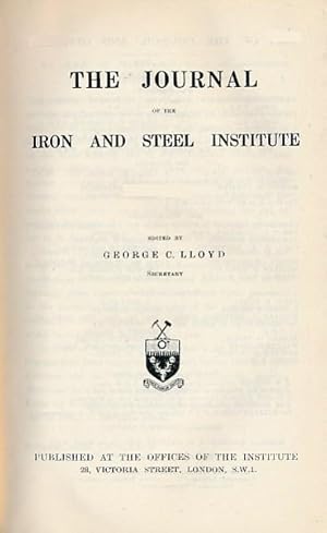 Image du vendeur pour The Journal of the Iron and Steel Institute. Volume 122. 1930, part 2 mis en vente par Barter Books Ltd