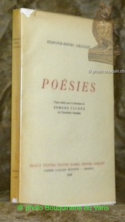 Seller image for Posies. Texte tabli sous la direction de Edmond Jaloux. Collection Beaux textes, textes rares, textes indits. for sale by Bouquinerie du Varis