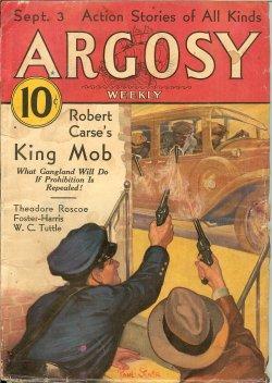 Image du vendeur pour ARGOSY Weekly: September, Sept. 3, 1932 ("The Spot of Life") mis en vente par Books from the Crypt