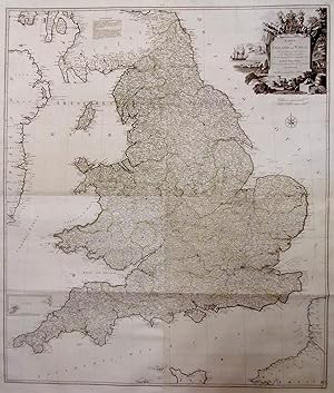 Karte von England und Wallis.