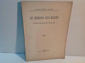 Bild des Verkufers fr LOS HERMANOS EANS MARIO POETAS GALLEGOS DEL SIGLO XIII COTARELO VALLEDOR ARMANDO 1933 zum Verkauf von LIBRERIA ANTICUARIA SANZ