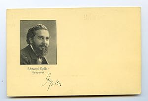 Seller image for Portraitpostkarte mit eigenh. Namenszug auf der Bildseite ("Eysler"). for sale by Antiquariat INLIBRIS Gilhofer Nfg. GmbH