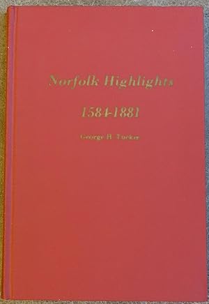 Imagen del vendedor de Norfolk Highlights 1584-1881 a la venta por Faith In Print