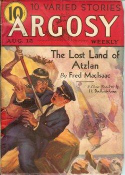 Imagen del vendedor de ARGOSY Weekly: August, Aug. 12, 1933 ("Railroad") a la venta por Books from the Crypt