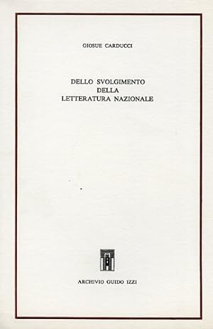 Seller image for Dello svolgimento della letteratura nazionale. for sale by FIRENZELIBRI SRL