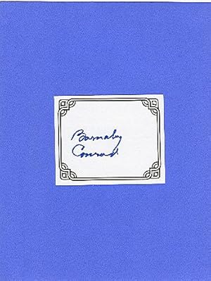 SIGNED BOOKPLATES/AUTOGRAPHS by author BARNABY CONRAD