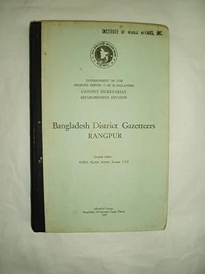 Bild des Verkufers fr Bangladesh District Gazetteers: Rangpur zum Verkauf von Expatriate Bookshop of Denmark