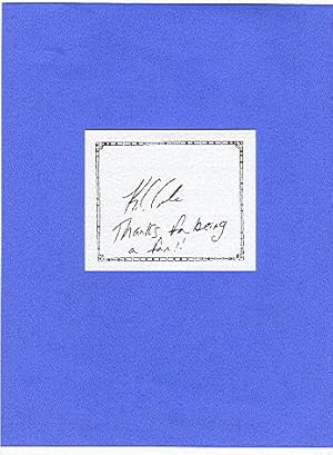Seller image for SIGNED BOOKPLATES/AUTOGRAPHS by author K C COLE** for sale by ODDS & ENDS BOOKS