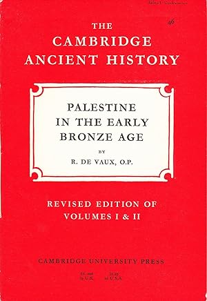 The Cambridge Ancient History: Palestine in the early Bronze Age.