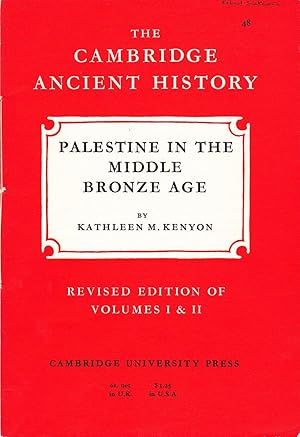 The Cambridge Ancient History: Palestine in the Middle Bronze Age.