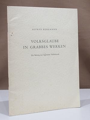 Seller image for Volksglaube in Grabbes Werken. Ein Beitrag zur lippischen Volkskunde. for sale by Dieter Eckert