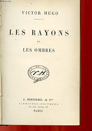 Image du vendeur pour LES RAYONS ET LES OMBRES mis en vente par Le-Livre